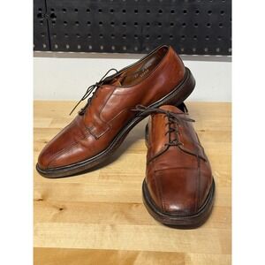 Dawson Mens Size 11 D 0354 Leather Brown Cap‎ Toe Oxford Dress Shoes 10050